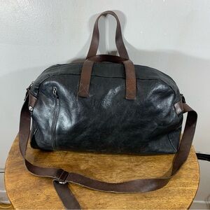 Made in Canada 90s large sports leather bag